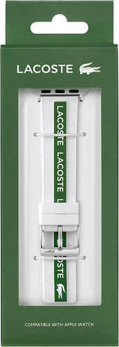 Vista 3 de Lacoste Correa de silicona unisex para Apple de color Moderno
