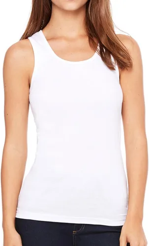 Vista 2 de Cybertela - Camiseta sin mangas para mujer con diseño de bandera de Colombia