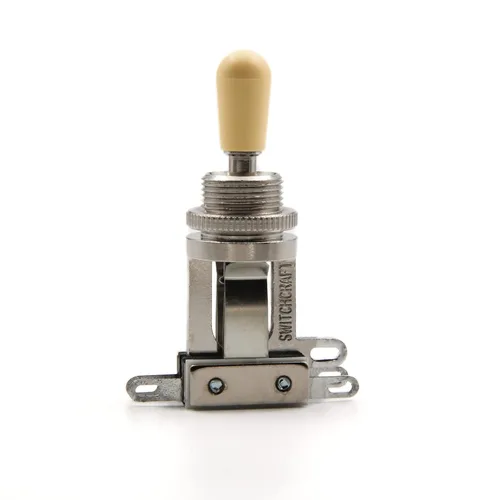 Vista 7 de Switchcraft - Interruptor de palanca de 3 vías, recto corto con punta de interruptor ámbar genuina para guitarras eléctricas Les Paul