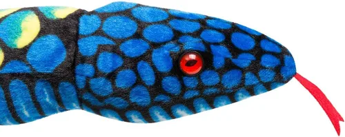 Vista 5 de MUOVE Animal de peluche de serpiente, serpiente grande de felpa realista, regalo de 110 pulgadas para niños