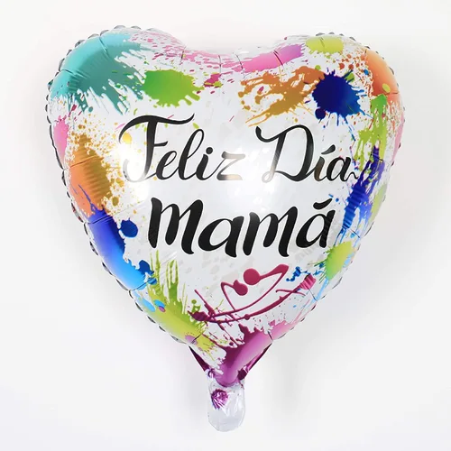 Vista 2 de 9 globos de 18 pulgadas para el Día de la Madre, globos de papel de aluminio con forma de corazón para el Día de la Madre, suministros de decoración