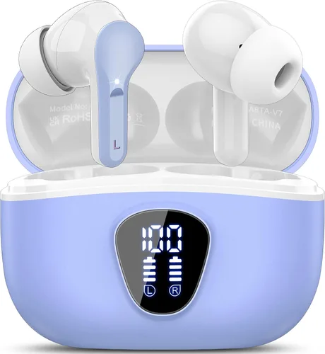 Vista 15 de Auriculares inalámbricos, Auriculares Bluetooth 5.4 HiFi Estéreo, Auriculares Bluetooth con Micrófono ENC de Cancelación de Ruido, Auriculares
