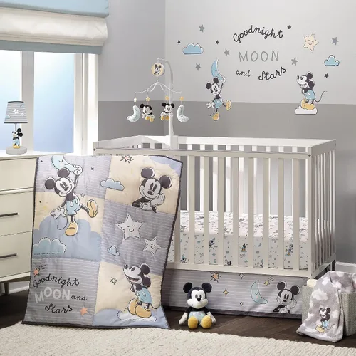 Vista 8 de Lambs & Ivy Disney Baby Moonlight Mickey Mouse Móvil Musical Calmante para Cuna de Bebé Luz de luna Mickey