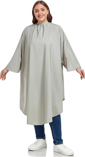 Vista 6 de Professional Barber & Salon Cape with Sleeves Large Hair & Water Repellent Cutting Cape with Adjustable Snaps