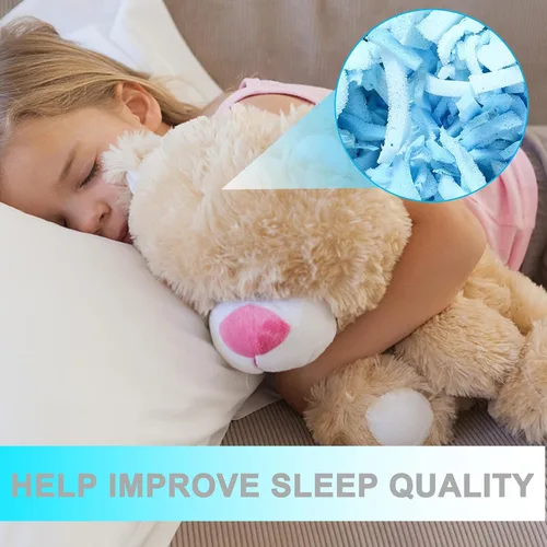 Vista 5 de DR.DUDU Espuma de relleno para puf de 2.5 libras, relleno de espuma viscoelástica de gel triturado, espuma de relleno de almohada premium suave