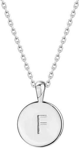 Vista 69 de PAVOI - Collar con dije de letra inicial chapado en oro de 14 quilates para mujer Collar con inicial alfabética de oro