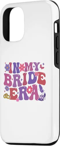 Vista 2 de Funda para iPhone 14 In My Bride Era Groovy Bride Despedida de soltera