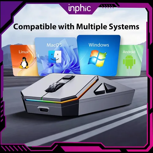 Vista 13 de INPHIC Ratón inalámbrico Cyber Silent, Tri-Mode 12000 DPI ratón