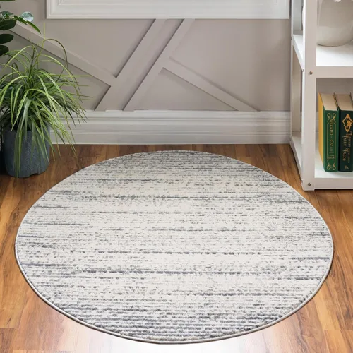 Vista 23 de Unique Loom Oasis Collection - Alfombra de área tranquila (2 x 3 pies, rectangular, gris/marfil)