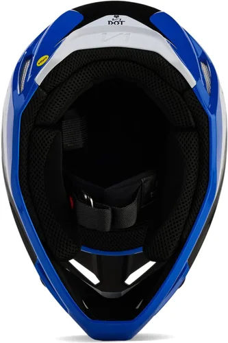 Vista 5 de Fox Racing Casco unisex para motocross V1, color azul, talla S