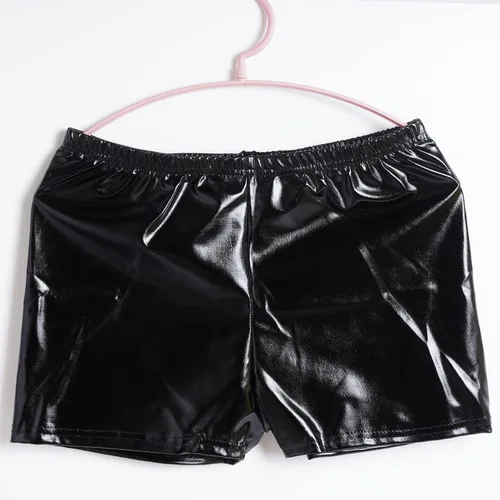 Vista 6 de Tongcloud 2 piezas de pantalones cortos metálicos para mujer pantalones cortos de baile para mujer pantalones cortos metálicos brillantes