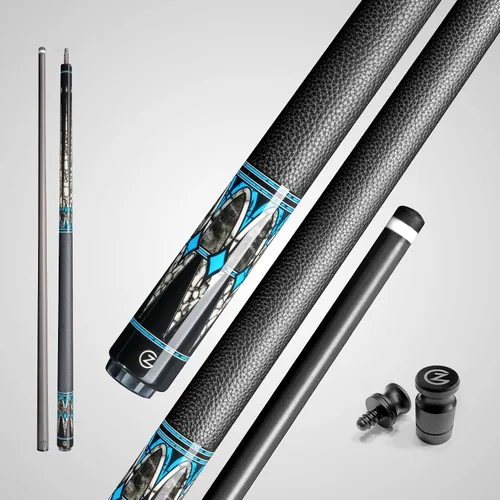 Vista 7 de Z Wave Taco de piscina de carbono – Eje de carbono de 29 pulgadas, cono cónico híbrido de 0.492 in, baja desviación, punta de microfibra