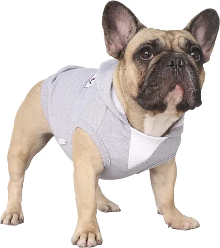 Vista 19 de iChoue - Disfraces para perros, I am a French Bulldog, suéteres divertidos, abrigos de invierno, sudaderas con capucha, Frenchie Pitbull Corgi, Pug