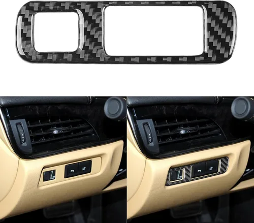 Vista 25 de NVCNX Fibra de Carbono Premium Real para Automóvil, Caja de Almacenamiento del Reposabrazos de la Consola Central, Tira Pegatina Calcomanía