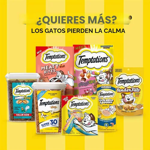 Vista 12 de Temptations MixUps Crunchy Cat Treats Surfer's Delight, 30 onzas Sabores de atún, camarones y salmón, menos de 2 calorías por golosina, apoya