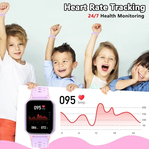 Vista 4 de Reloj inteligente para niños y adolescentes, no necesita teléfono, rastreador de actividad física para niños y niñas, reloj con 19 modos deportivos