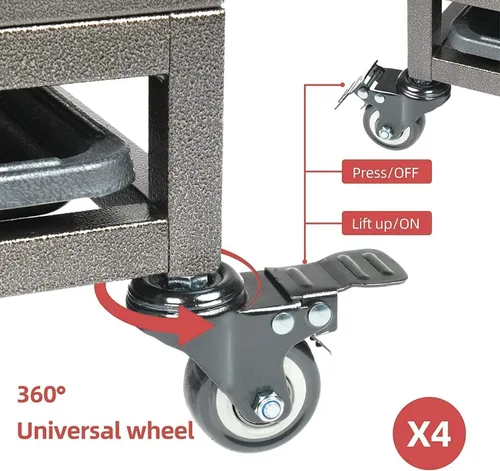 Vista 7 de Jaula indestructible para perros de 44 pulgadas, resistente a escapes, con techo puntiagudo para perros grandes y medianos de alta ansiedad, jaula