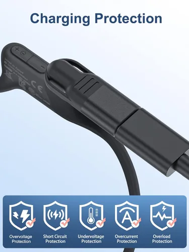 Vista 4 de Adaptador USB C a magnético para cargador de auriculares Aftershokz, compatible con Shokz Aeropex, OpenRun, OpenRun Pro, OpenRun mini, OpenComm
