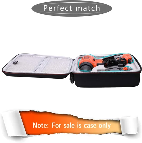 Vista 3 de LTGEM - Funda rígida de EVA para taladro inalámbrico DECKER 20V MAX (LDX120C/LD120VA) y accesorios, bolsa protectora de almacenamiento