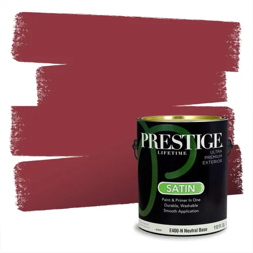 Vista 742 de Prestige Paints Pintura exterior e imprimación en uno, 1 galón, plano, coincidencia comparable de Valspar* Amber Rose*