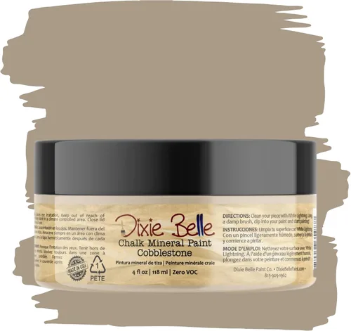 Vista 306 de Pintura para muebles con acabado de tiza Dixie Belle Paint Company - Amatista (4oz) - Pintura mineral de tiza chic púrpura profundo mate