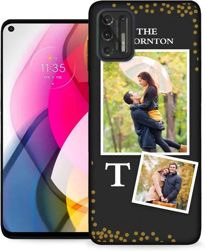 Vista 40 de Funda personalizada para Motorola Moto G Stylus 2020 con nombre de foto, texto y foto, GStylus personalizado -20 funda suave y fina (negro) de 6.4