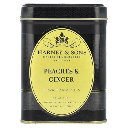 Vista 14 de Harney & Sons Té suelto Black Cask en lata, Bourbon, 4 oz