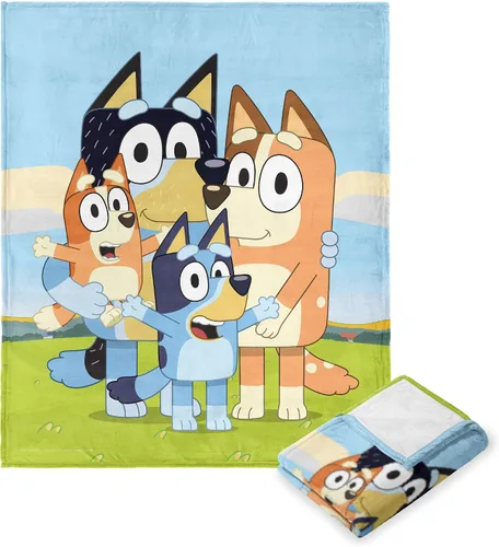 Vista 11 de Northwest Manta Bluey con tacto de seda, 46 x 60 pulgadas, Road Trip