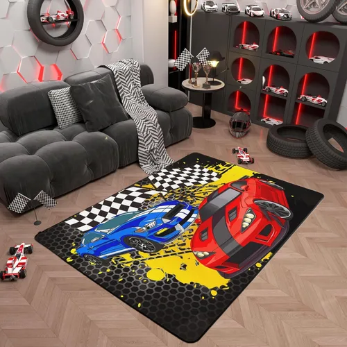 Vista 15 de Blue Bowknot Area Rug 3'x5',Coquette Bowtie Ribbon Non Slip Carpet for Kids Girls Adults,Dreamy Princess Style Cute Bow Decor Rug for Living Room