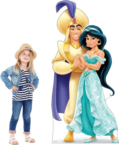 Vista 3 de Cardboard People Figura de Cartón Recortable de Aladdin y Jasmine - Disney