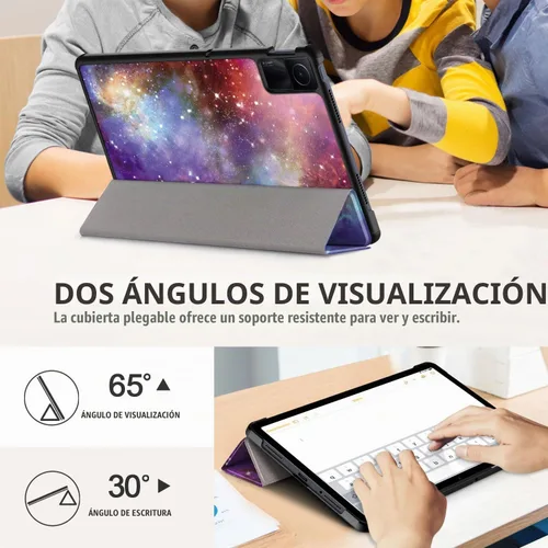 Vista 3 de Funda para Xiaomi Redmi Pad SE de 11 pulgadas, ligera funda inteligente con soporte triple y encendido automático para Xiaomi Redmi Pad SE 2023