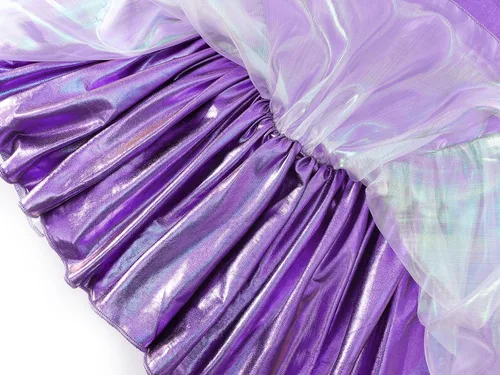 Vista 7 de AmzBarley Vestido de sirena para niñas pequeñas, disfraz de princesa para fiesta de cumpleaños, Halloween