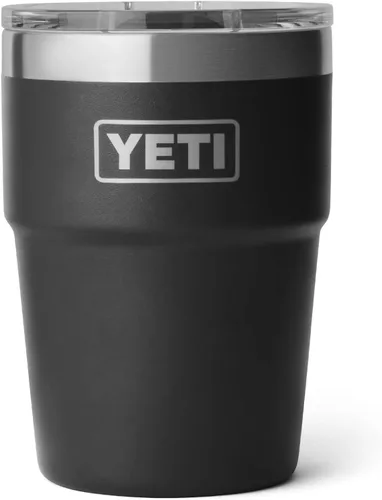 Vista 19 de YETI Rambler - Vaso apilable de 16 onzas, aislado al vacío, de acero inoxidable con tapa MagSlider Apilable