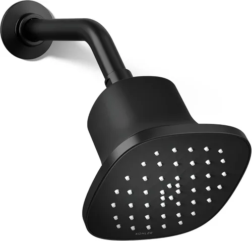 Vista 16 de Kohler 33631-G-BL Cinq™ Ducha redonda de función única con filtro, 1.75 gpm, negro mate