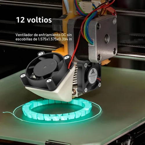 Vista 4 de GDSTIME Ventilador 4010 12 V 1.575 in x 0.394 in 2 pines doble bola DC sin