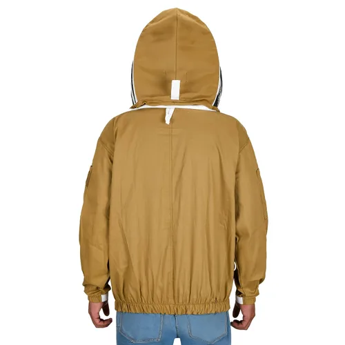 Vista 5 de BP-101 - Chaquetas de apicultura con velo de esgrima de algodón transpirable, traje de apicultor de protección total para profesionales