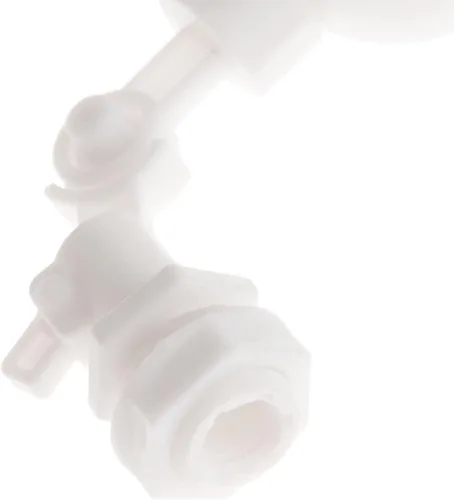Vista 9 de Válvula de flotador de plástico de 1/4" para control de nivel de líquido de llenado automático del tanque de agua del acuario Can Be Used For 12cm