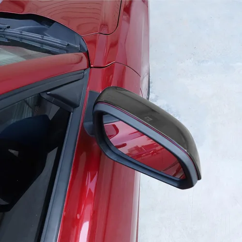 Vista 6 de RT-TCZ Kit de decoración de cubierta de espejo retrovisor para Ford Mustang 2015 2016 2017 2018 2019 2020 2021 2022 2023 2024 (negro)