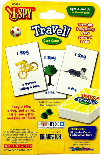 Vista 6 de Briarpatch I SPY - Juego de cartas de viaje, juego familiar portátil para niños a partir de 4 años