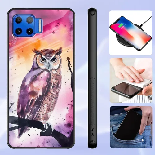 Vista 171 de Funda para Motorola Moto Edge 2022, cubierta trasera de vidrio templado con protector de pantalla, funda protectora a prueba de golpes para Motorola