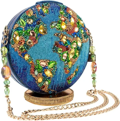 Vista 2 de Mary Frances Going Global - Bolso cruzado con cuentas, multicolor, Multi