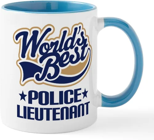 Vista 83 de CafePress Taza de café de cerámica de 11 oz (11.0 fl oz) de Police Mom