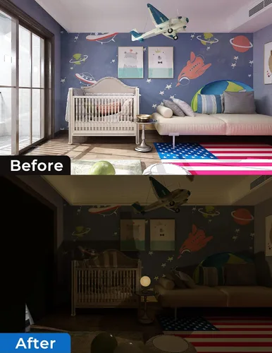 Vista 6 de Sumobaby Cortinas opacas para dormitorio, portátiles de 114 x 59 pulgadas, sin taladro, con cintas de mejoradas, cubierta de ventana 100% opacas