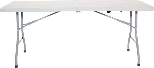 Vista 4 de Mesa cuadrada de resina multiuso Office Star Work Smart 36 x 36 x 29 pulgadas, Resina/Plástico, Blanco crudo