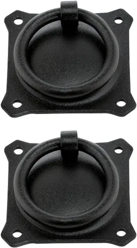 Vista 27 de Renovators Supply Manufacturing Manijas de Gabinete de 3 pulgadas de Hierro Forjado Negro Tiradores de Cajón Manijas Antiguas de Gabinete de Cocina