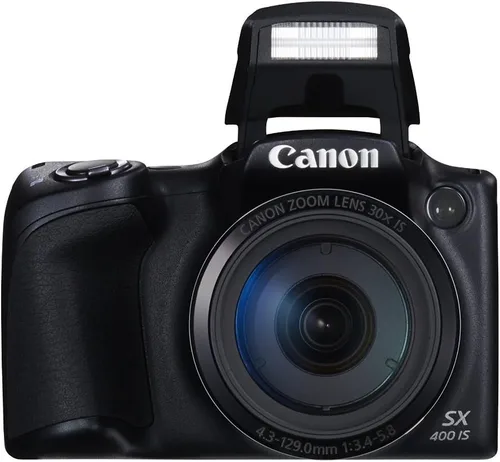 Vista 5 de Canon Cámara digital PowerShot SX400 Sensor de 16.0 megapíxeles con zoom digital 4x y óptico de 30x (0.945-28.346 in) y lente gran angular de 0.945