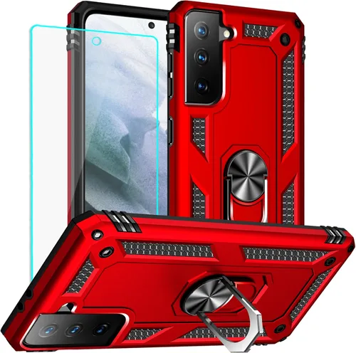 Vista 39 de Yiakeng Funda para Samsung Galaxy S8, Samsung S8, funda protectora de grado militar con anillo para Samsung Galaxy S8 (verde militar)