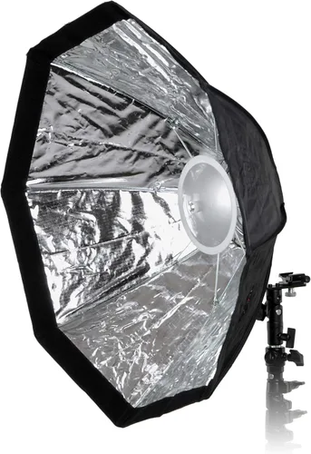Vista 5 de Fotodiox EZ-Pro Flash Softbox K60 24" (60 cm) Octágono para Nikon, Canon, Vivitar, Sunpack, Nissin Flash y más