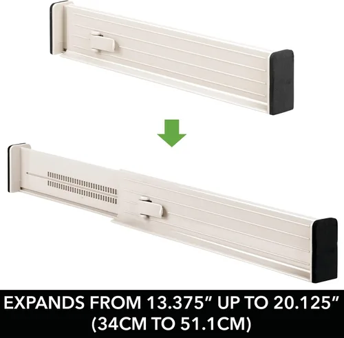 Vista 5 de mDesign - Organizador de cajón expandible de 2.5 pulgadas de alto