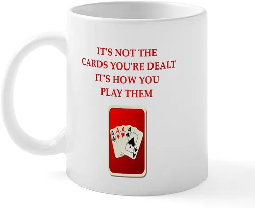 Vista 55 de CafePress Euchre Champ Mugs Taza de café de cerámica de 11 oz (11.0 fl oz)